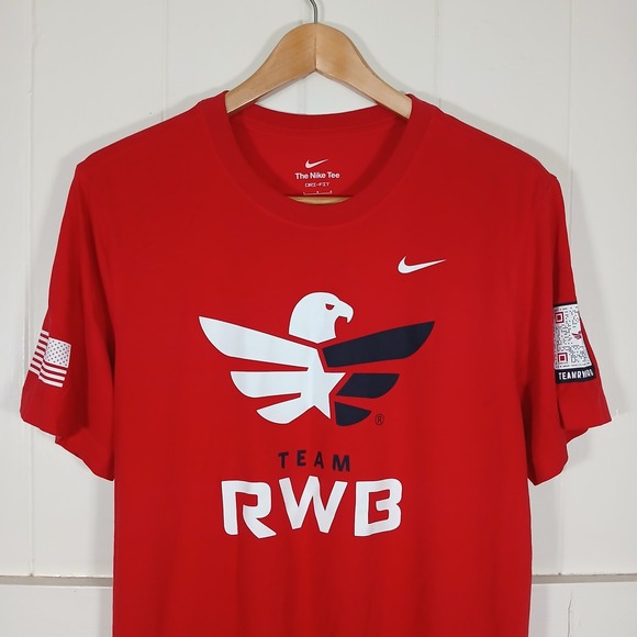 Nike Other - Nike Team RWB T-Shirt Mens Large Red Dri-FIT Veteran Support BV1919-657